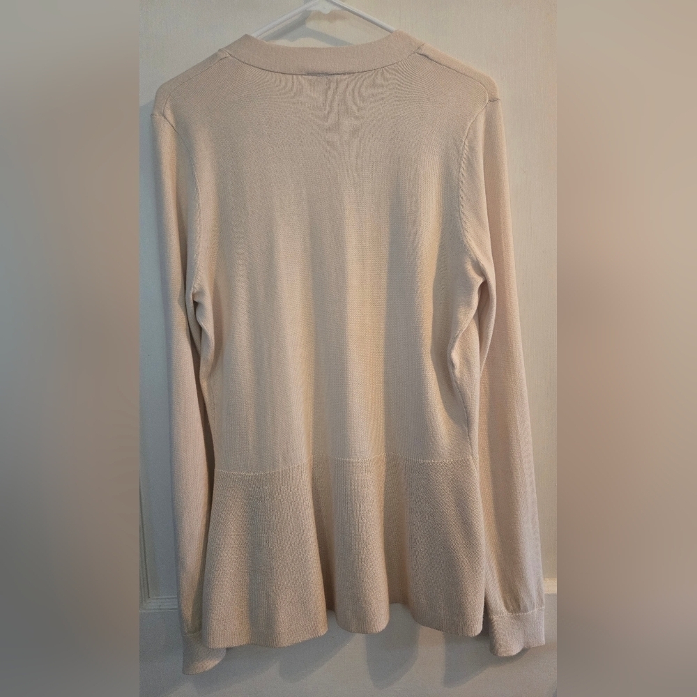 NWOT | Ann Taylor LOFT | Women's Knit Cardigan | Size: Medium | Color: Cream - Picture 11 of 13
